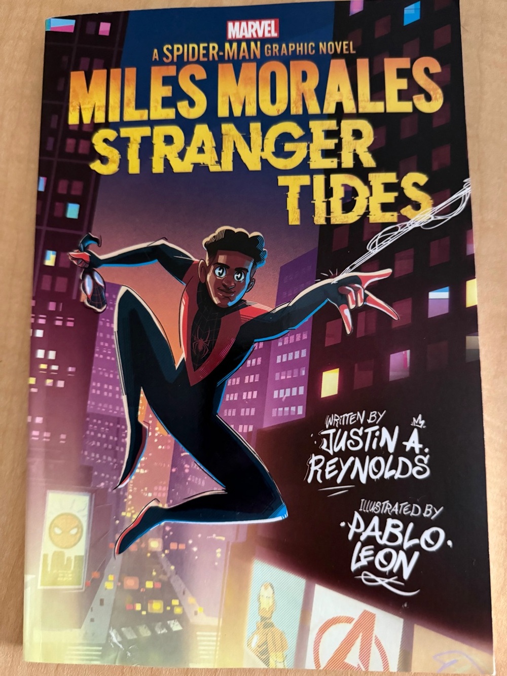 Marvel Spiderman Miles Morales Stranger Tides Graphic Novel by Justin Reynolds